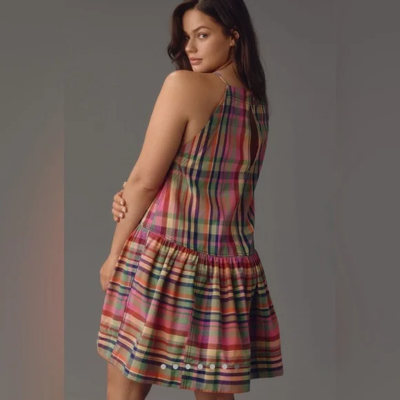 ✨ Anthropologie Kyla Flounce Mini Dress Sz XL - Picture 7 of 13